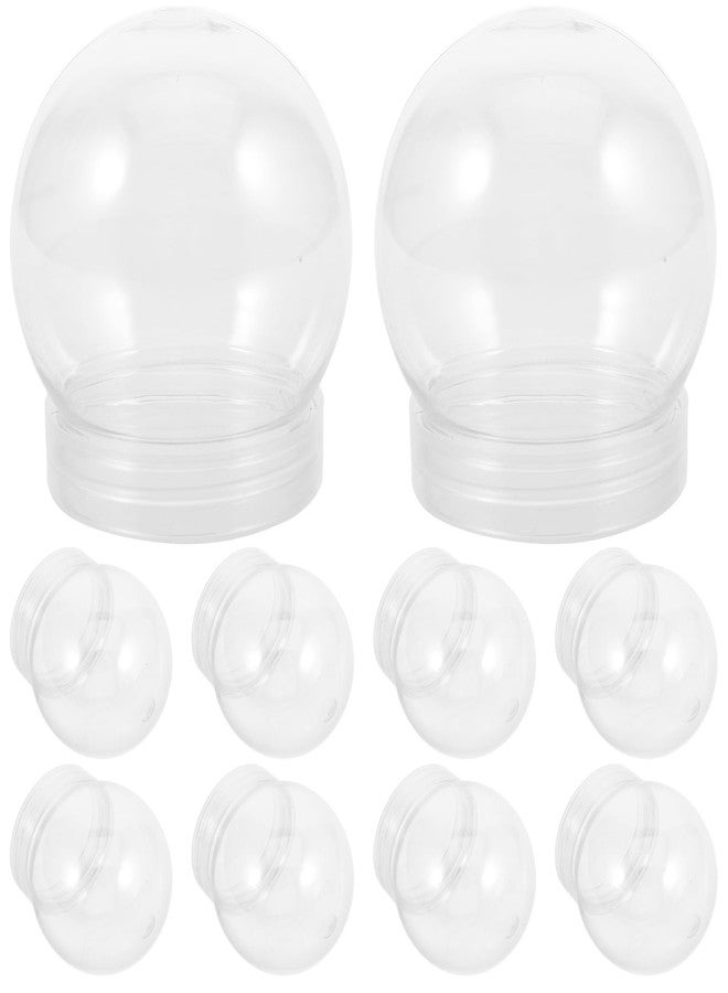 اليبيس مجموعة أليبس المكونة من 20 قطعة من كرات الماء الثلجية التي يمكنك صنعها بنفسك - حاوية بلاستيكية شفافة بغطاء قابل للفك والتعبئة، سعة 150 مل، مثالية للأعمال اليدوية والتخصيص. - Image 1