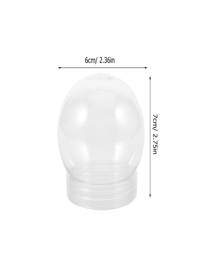 اليبيس مجموعة أليبس المكونة من 20 قطعة من كرات الماء الثلجية التي يمكنك صنعها بنفسك - حاوية بلاستيكية شفافة بغطاء قابل للفك والتعبئة، سعة 150 مل، مثالية للأعمال اليدوية والتخصيص. - Image 2