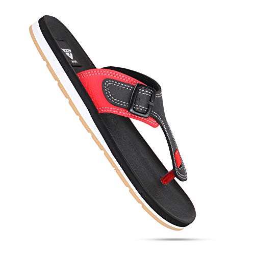 ADDA أديدا رجال أوميغا-01 ش sandal أسود وأحمر - 8 المملكة المتحدة - Image 5