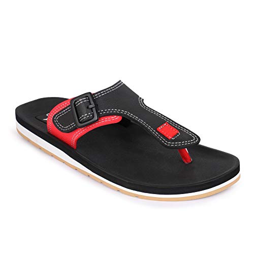 ADDA أديدا رجال أوميغا-01 ش sandal أسود وأحمر - 8 المملكة المتحدة - Image 3