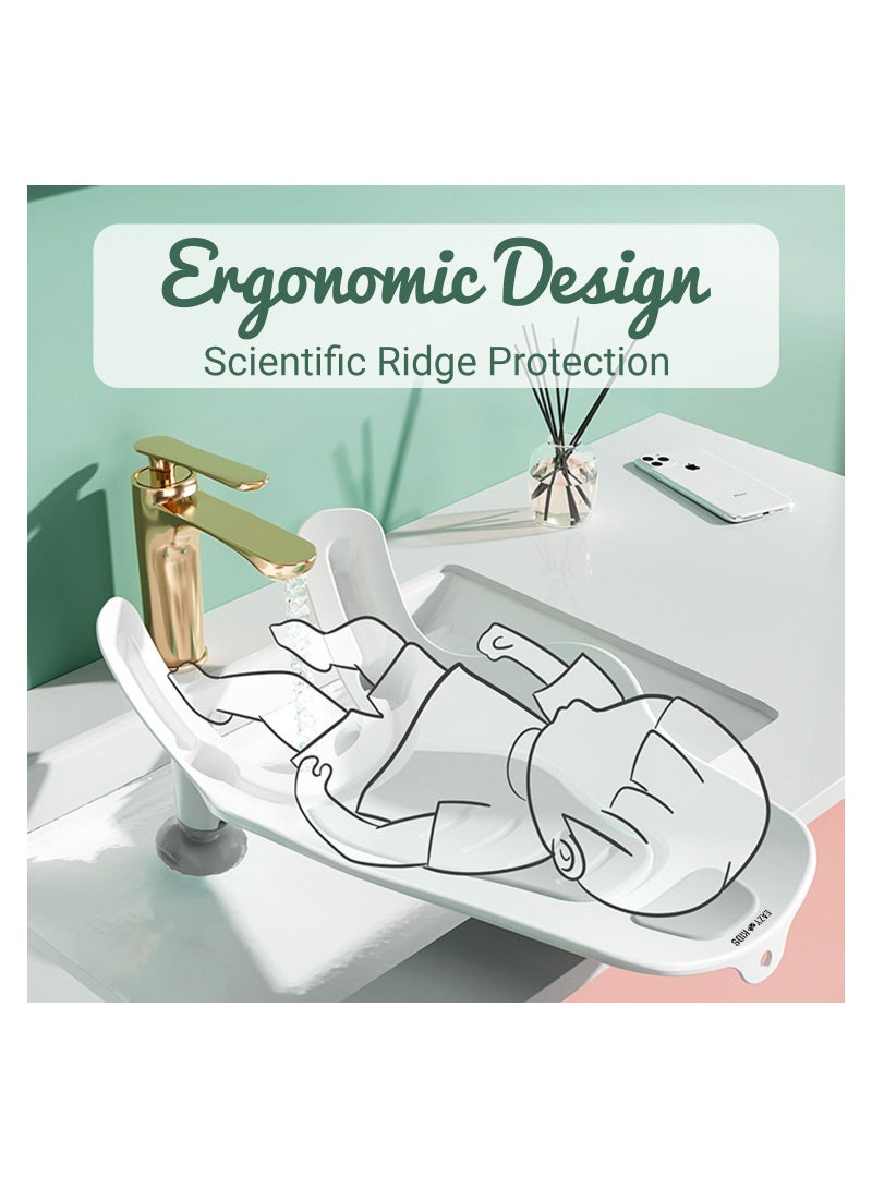 Eazy Kids 2 في 1 حوض استحمام وحوض استحمام ومحطة تنظيف - رمادي - Image 4