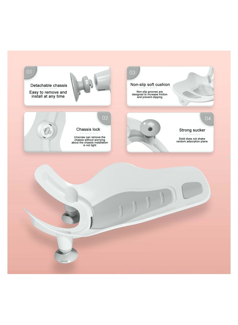 Eazy Kids 2 في 1 حوض استحمام وحوض استحمام ومحطة تنظيف - رمادي - Image 3