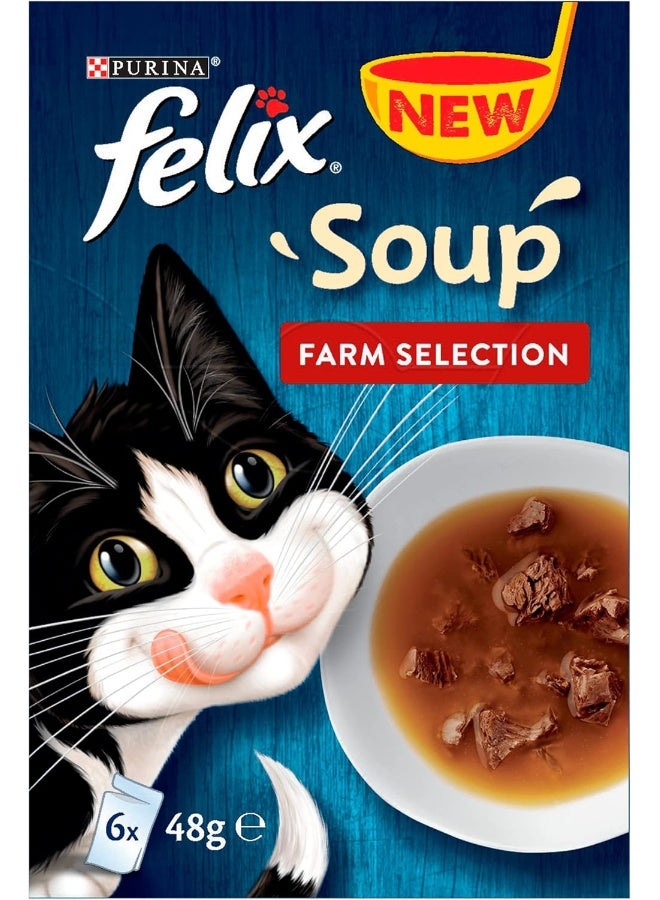 Felix Purina Felix Soup Farm Selection, 288g (Pack of 8) - Image 1