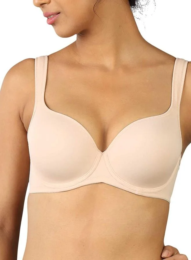 ترايامف Triumph T-Shirt Bra for Women Wired Padded Full Coverage Bra Smooth Moulded Cups for Bigger Busts Wide Foam Shoulder Straps High Centre Bridge Side Smoothing Black 34E Pack of 1