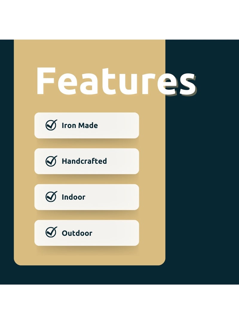 HILALFUL Handmade Decorative Candle Lantern, Small | Suitable for Indoor & Outdoor Décor | Moroccon Arabian Style | For Home Decoration in Ramadan, Eid | Iron | Islamic Gift | Purple Glass - Image 5