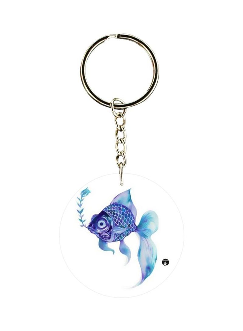 RKN Aquarium Fish Printed Keychain