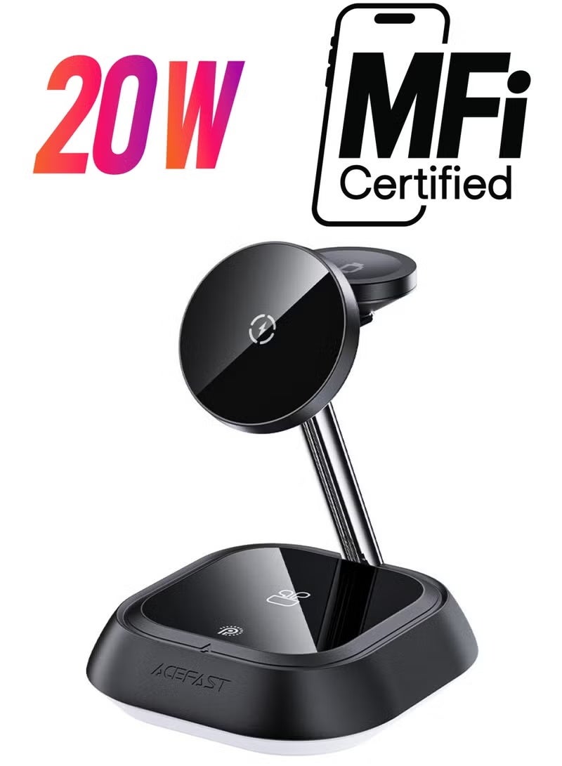 ACEFAST Desktop 3-in-1 Magnetic Wireless Charging Holder 20.5W - E16 - Image 1