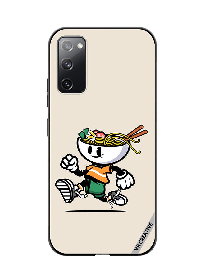 VR CREATIVE Protective Case Cover For Samsung Galaxy S20 FE 5G Ramen Cartoon Design Multicolour - Image 1