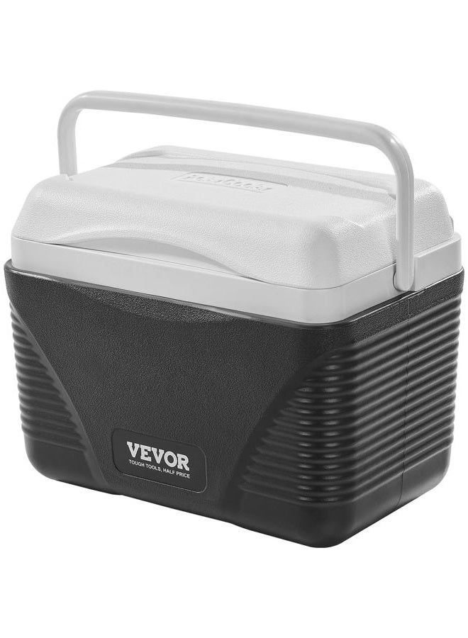 VEVOR Portable Cooler, 8.5 QT Hard Cooler with Ice Retention and Heavy-Duty Handles, Lightweight Rigid Material Insulated Portable Cooler, Suitable for Family Picnics and Short Trips - Image 1