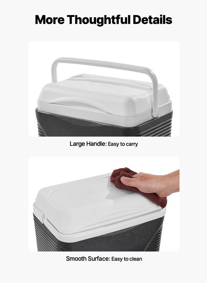 VEVOR Portable Cooler, 8.5 QT Hard Cooler with Ice Retention and Heavy-Duty Handles, Lightweight Rigid Material Insulated Portable Cooler, Suitable for Family Picnics and Short Trips - Image 5