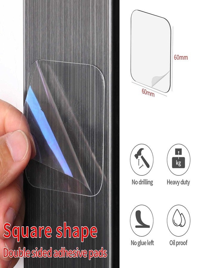 HEEJ Mounting Tape Super Strong Heavy Duty Washable Sticky Patch Clear Removable Multipurpose Adhesive Multi-Purpose Double-Sided Adhesive, Transparent, for Glass, Marble, Wood, Metal Surfaces (20) - Image 2