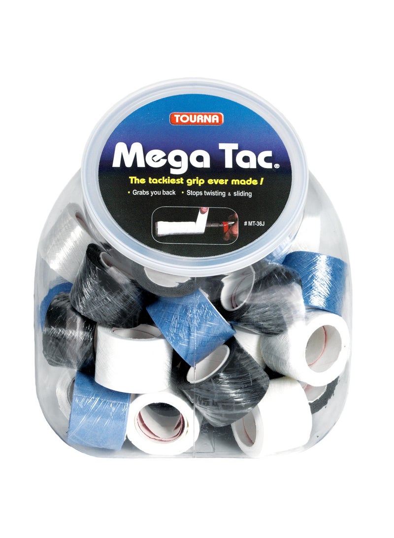 TOURNA MEGA TAC Jar – 36 Assorted Grips