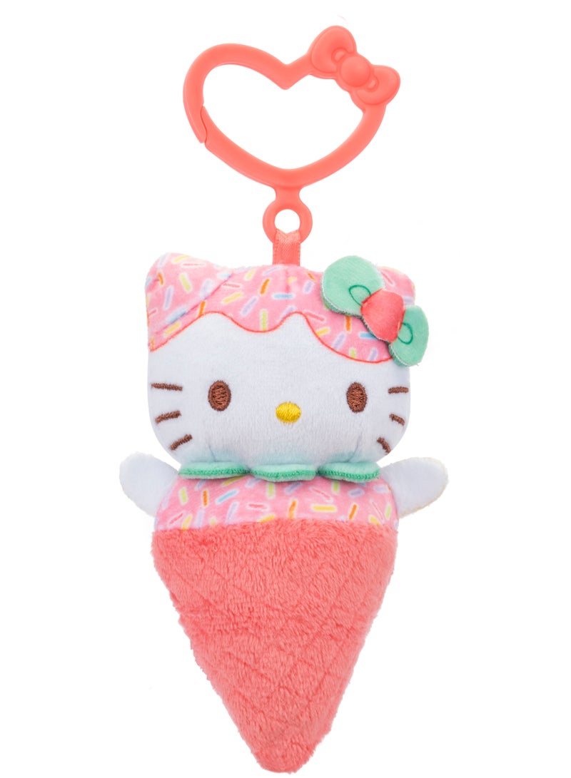 Hello Kitty - Plush Clip (Clip-On Plush) (Ice Cream) (Hello Kitty) W1 - Image 1