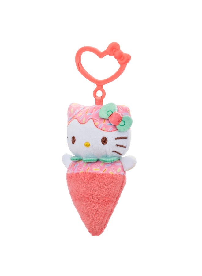 Hello Kitty - Plush Clip (Clip-On Plush) (Ice Cream) (Hello Kitty) W1 - Image 5