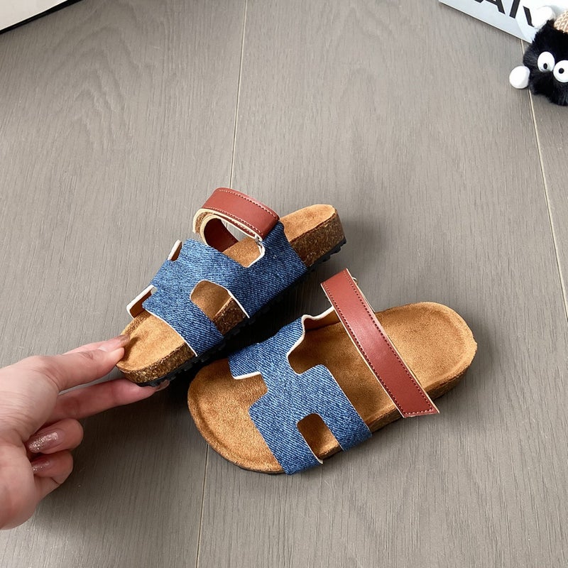 2025 Summer Birkenth Children'S Sandals Baby Open Toe Sandals And Slippers Casual Velcro Girls Sandals - Image 3