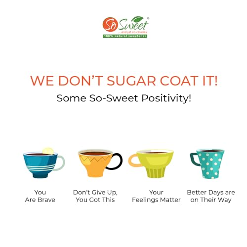 So Sweet Stevia Powder & Xylitol Sugar-Free Natural Zero-Calorie Sweetener, 250g Each, Diabetic-Friendly, Ideal for Baking, Cooking, and Sweetening Beverages (Pack of 1) - Image 5