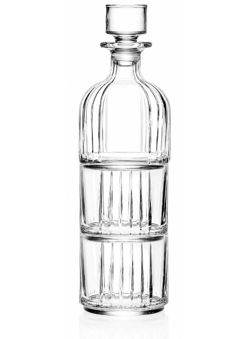 RCR Glass Decanter & Glasses I Combo Set of 3 I 340 Ml Bottle I Gifting & self Use - Image 2