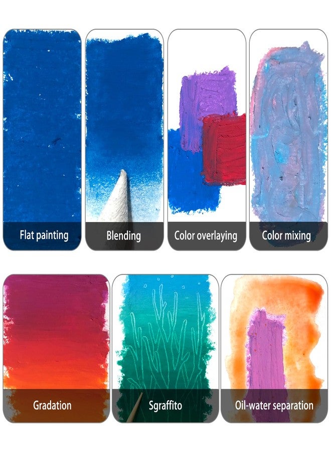 Artecho Macaron Oil Pastels Set of 36 Colors, Soft Oil Pastels for Art Painting, Drawing, Blending (10 x 70 mm) - Image 5