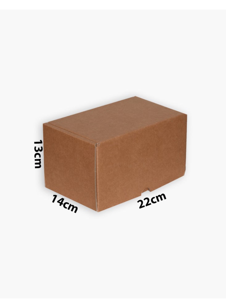 Corrugated Cardboard Shipping Boxes Heavy Duty Foldable 22x14x13cm - Image 3