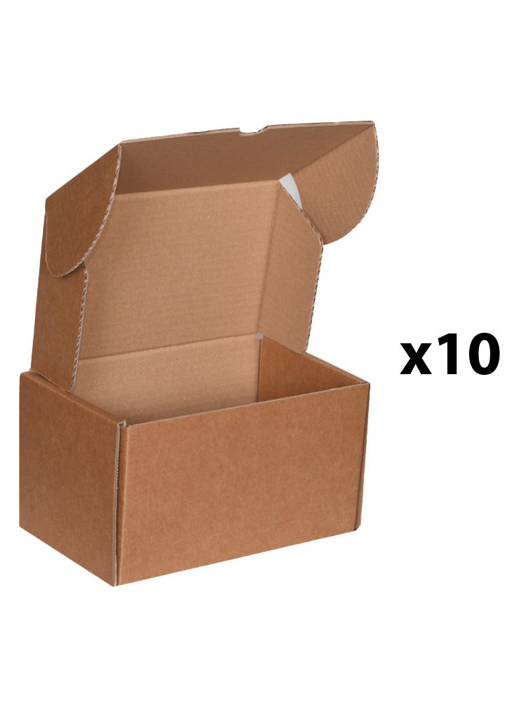 Corrugated Cardboard Shipping Boxes Heavy Duty Foldable 22x14x13cm - Image 1