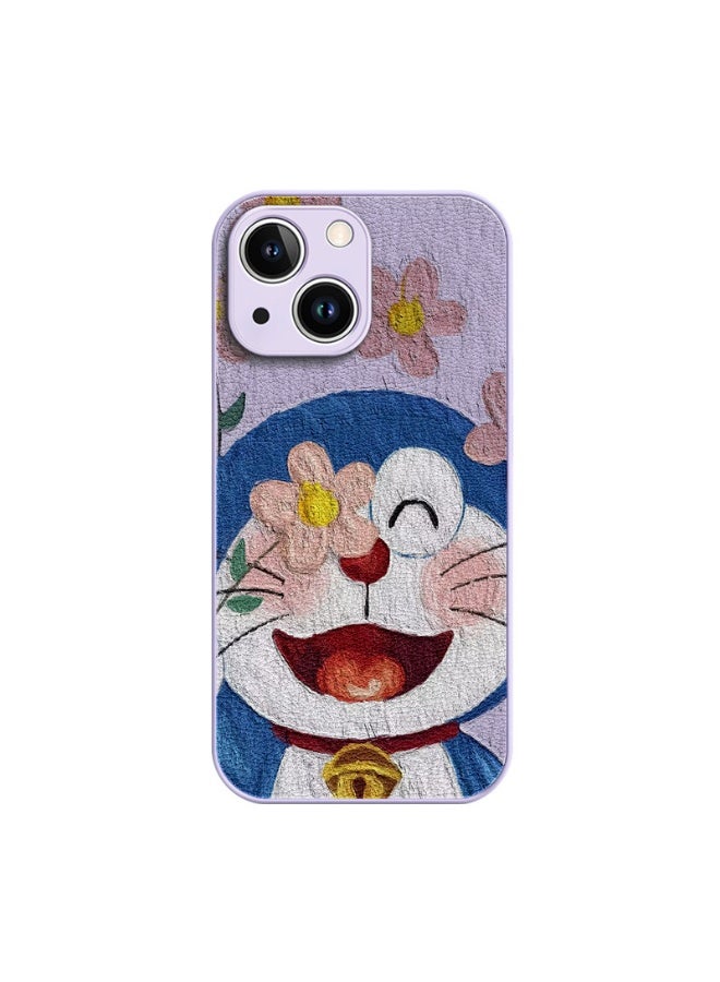 Doraemon iPhone 17 Case Charming Flower Decoration Perfect Fit Guard Your Phone - Image 1