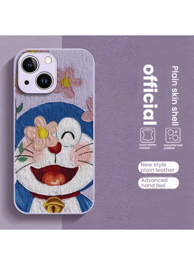 Doraemon iPhone 17 Case Charming Flower Decoration Perfect Fit Guard Your Phone - Image 3