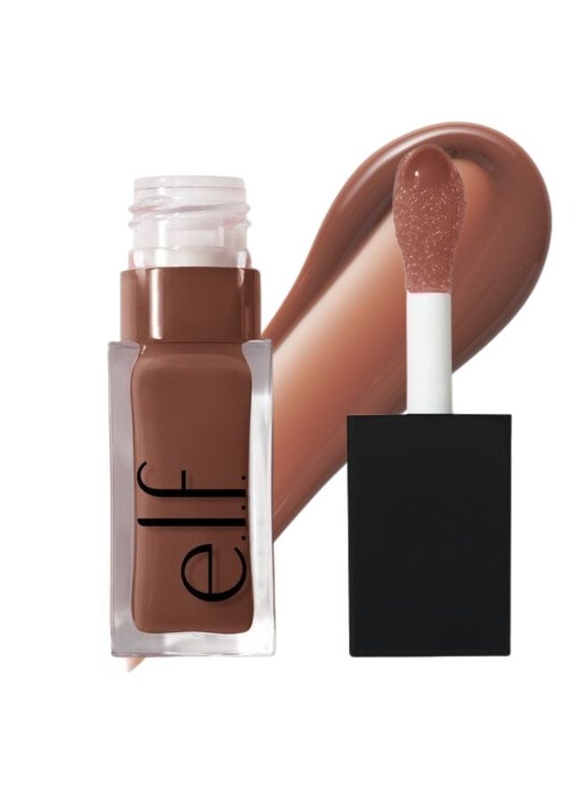 elf e.l.f.Glow Reviver Lip Oil – Honey Talks | Hydrating High-Shine Nourishing Lip Oil with Squalane & Fruit Oils – 7.6 ml - Image 1