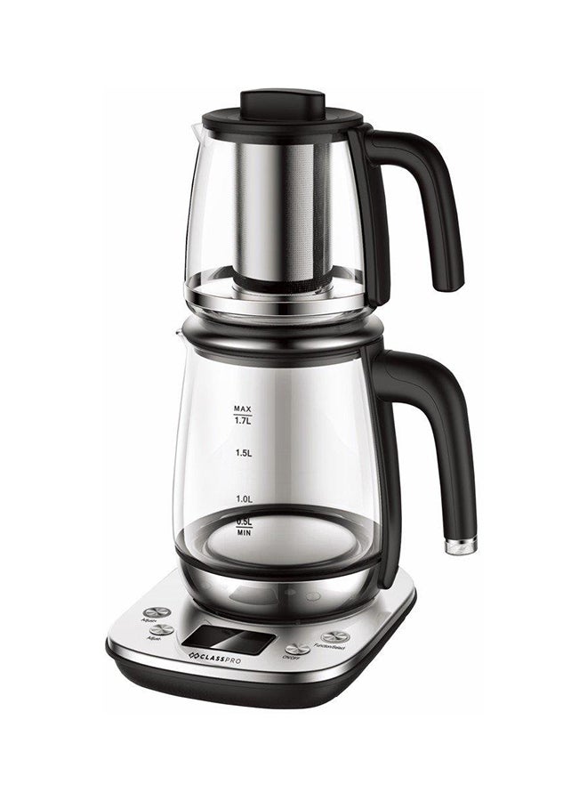 ClassPro غلاية 1.2 لتر، 950 واط، زجاج أسود - Image 1