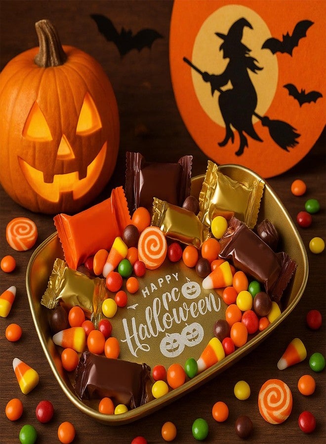 FREECOZYER 3pcs Halloween Candy Dish Cookie Serving Tray for Party Snacks Food Supplies Reusable Halloween Platter Pumpkin Candy Bowl Table Plates Decorations Trick or Treat Decor (Mixed BOO&Pumpkin 2 Pack) - Image 4