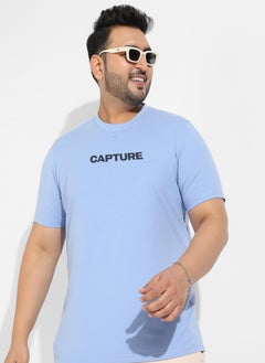 Instafab Plus Men's Pastel Blue Open Mind T-Shirt  - Image 1
