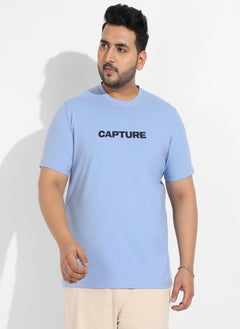 Instafab Plus Men's Pastel Blue Open Mind T-Shirt  - Image 2