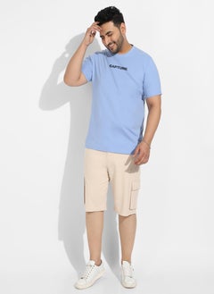 Instafab Plus Men's Pastel Blue Open Mind T-Shirt  - Image 5