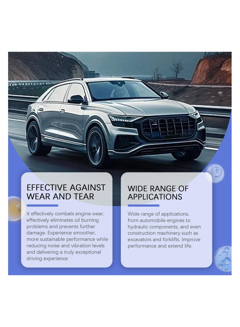 SYOSI منظف نظام زيت المحرك، واقي مضاد للتآكل عالي الكفاءة، مضاف مقاوم لتآكل المحرك لأداء معزز، مناسب لمحركات البنزين، يزيل التلوث - Image 3