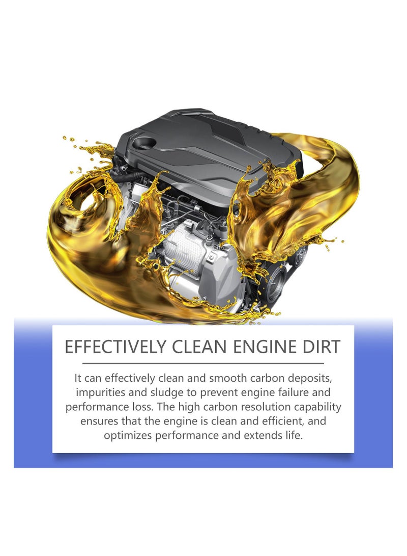 SYOSI منظف نظام زيت المحرك، واقي مضاد للتآكل عالي الكفاءة، مضاف مقاوم لتآكل المحرك لأداء معزز، مناسب لمحركات البنزين، يزيل التلوث - Image 4