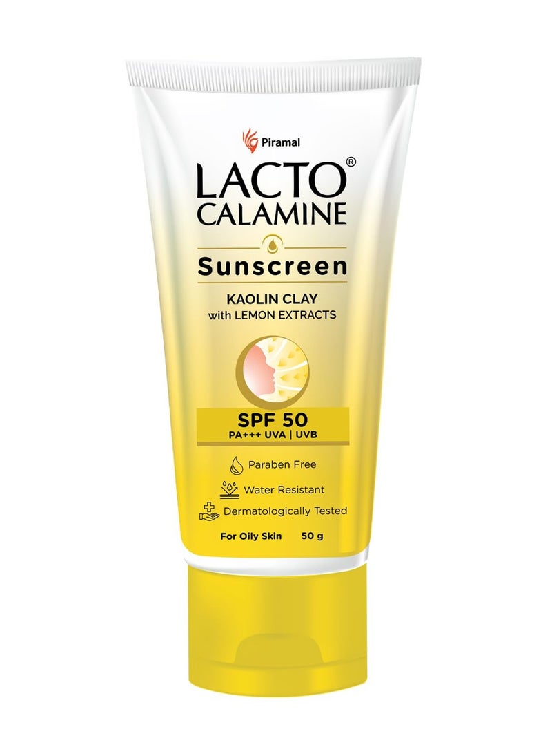 Lacto Calamine Sunscreen Kaolin Clay with Lemon Extracts 50 g - Image 1