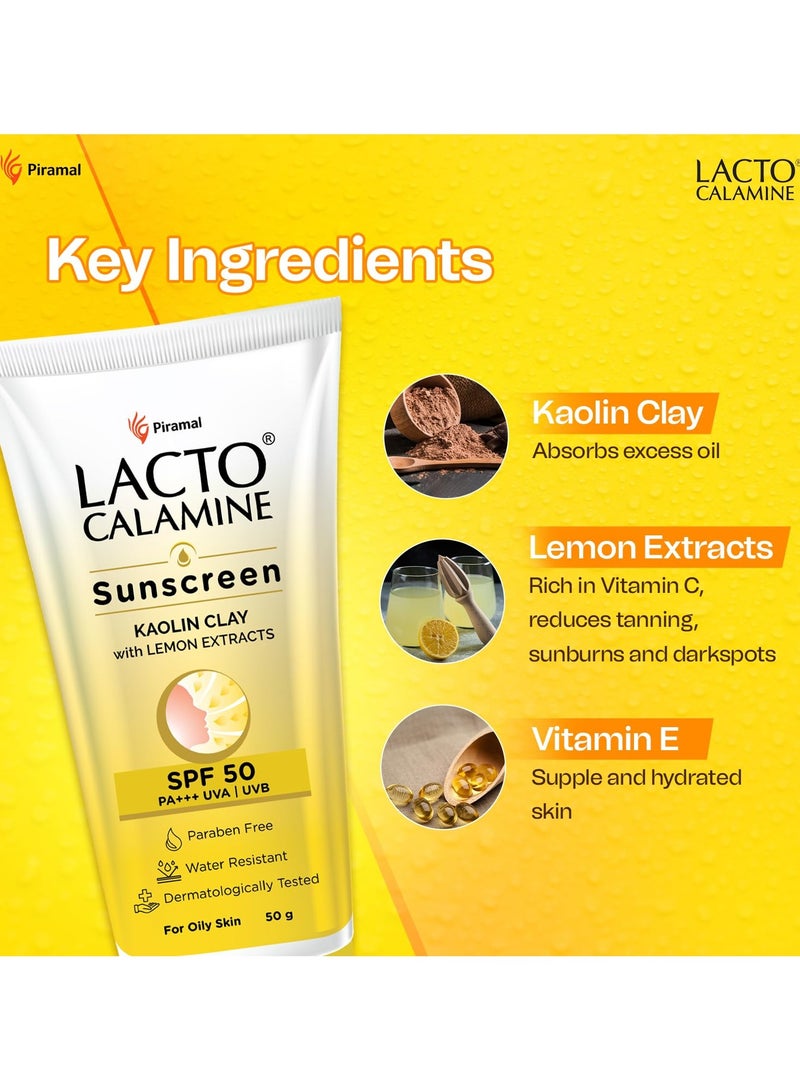 Lacto Calamine Sunscreen Kaolin Clay with Lemon Extracts 50 g - Image 5