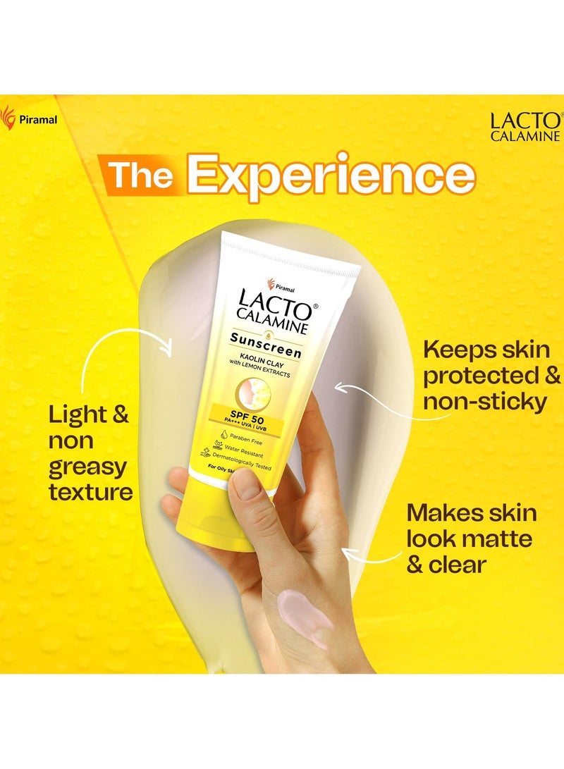 Lacto Calamine Sunscreen Kaolin Clay with Lemon Extracts 50 g - Image 3