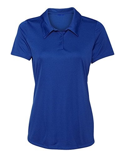 Animal Den Women's Dry-Fit Golf Polo Shirts 3-Button Golf Polo's in 20 Colors XS-3XL Shirt Royal-S - Image 1