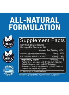 Herbtonics Apple Cider Vinegar Capsules Plus Keto BHB | Fat Burner & Weight Loss Supplement for Women & Men | Appetite Suppressant  - Image 3