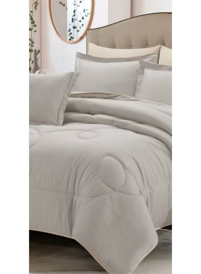 MingLi Double bed set, plain hotel style, double sided, to give you the perfect sleep, made of microfiber, size 230*250 cm - Image 3