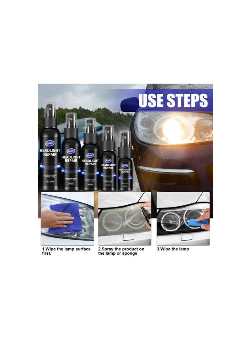 Loquat Innovative Headlight Repair Polish - Auto Headlight Restoration Liquid, Nano Spray Car Scratch Repair, Car Crystal Plating Spray, Car Scratch Repair Nano Spray (50ML-1Pcs) - Image 5