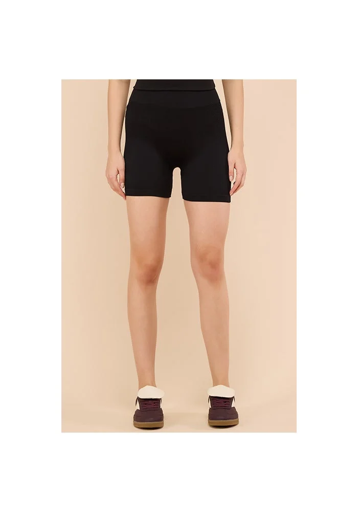 Ribbed Biker Shorts