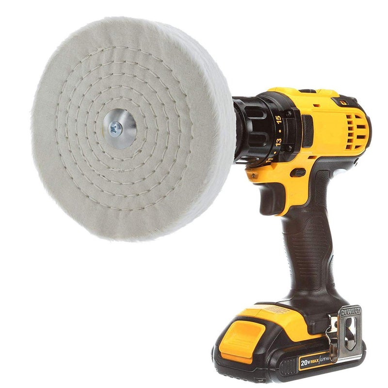 DIY Crafts DIY Crafts Extra Thick Buffing Polishing Wheel Bench Grinder Tool 12 Arbor Hole Polishing Pad For Bench Grinder 12 Arbor Hole 1inch Thick Polishing Compound Pack Of 4 Kits 4 Inch  - Image 2