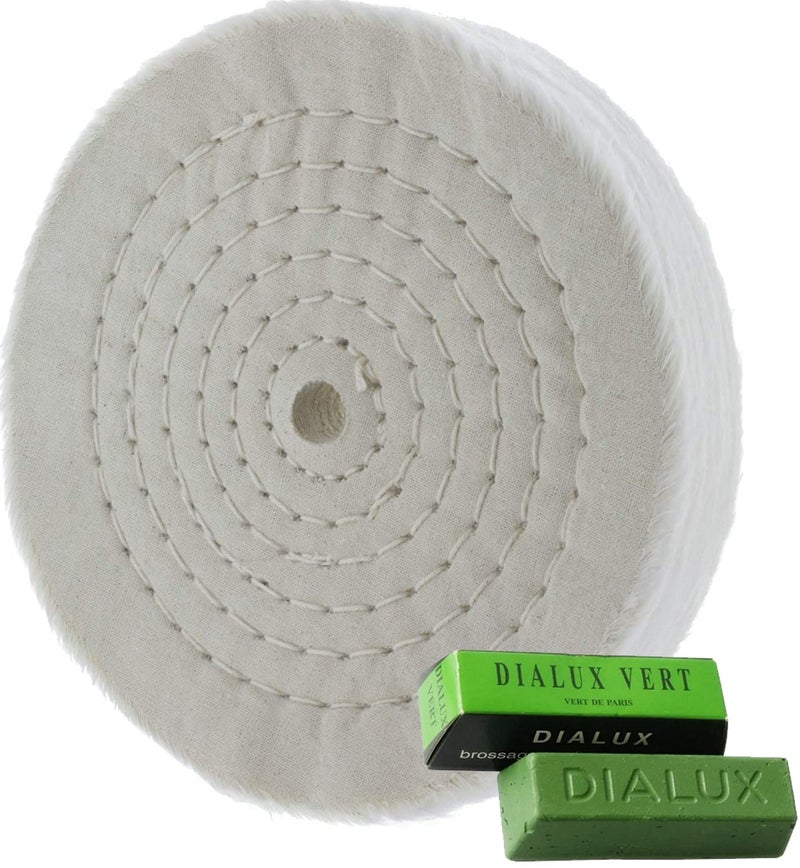 DIY Crafts DIY Crafts Extra Thick Buffing Polishing Wheel Bench Grinder Tool 12 Arbor Hole Polishing Pad For Bench Grinder 12 Arbor Hole 1inch Thick Polishing Compound Pack Of 4 Kits 4 Inch  - Image 1