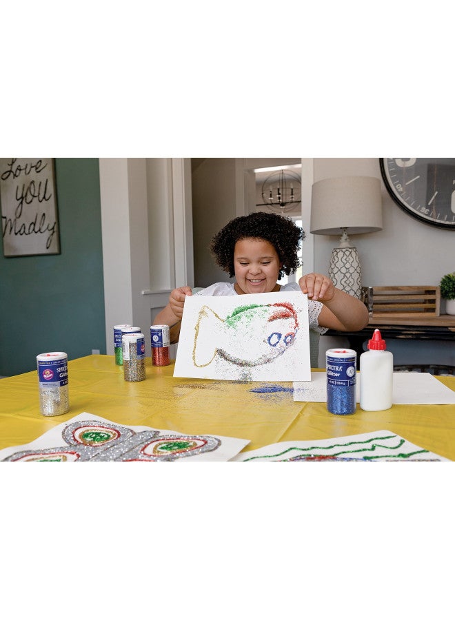 Spectra Arts & Crafts Glitter, Clear, 4 oz, 1 Jar - Image 4