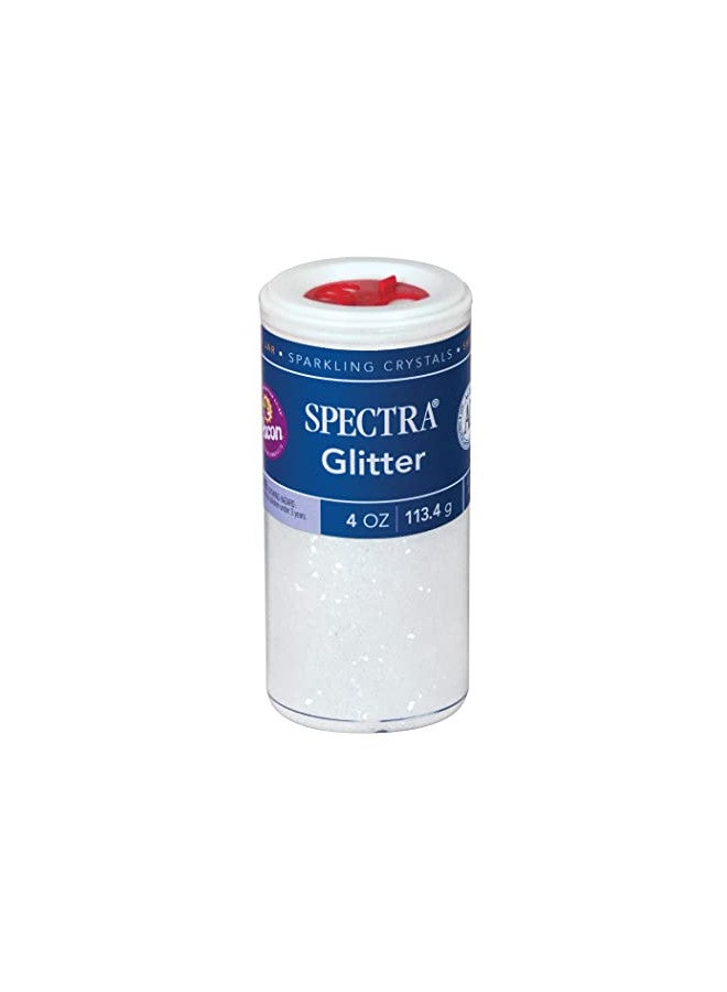 Spectra Arts & Crafts Glitter, Clear, 4 oz, 1 Jar - Image 1