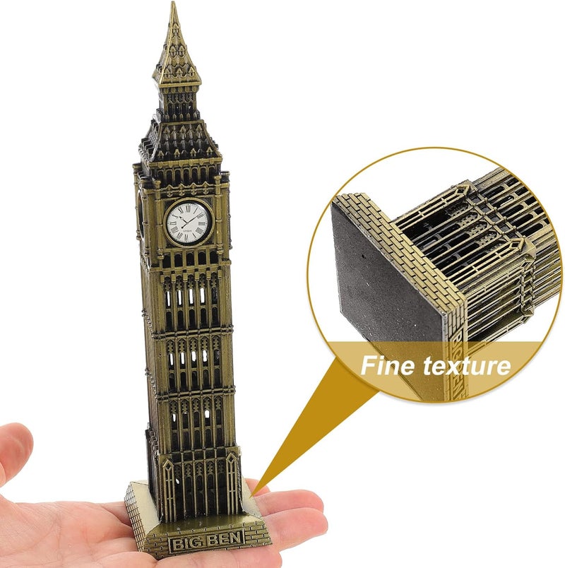 HEALLILY London Souvenir Gift Metal England Statue Uk Building Model Landmarks Collectible Figurine Tourism Ornament (Bronze) Big Ben - Image 5