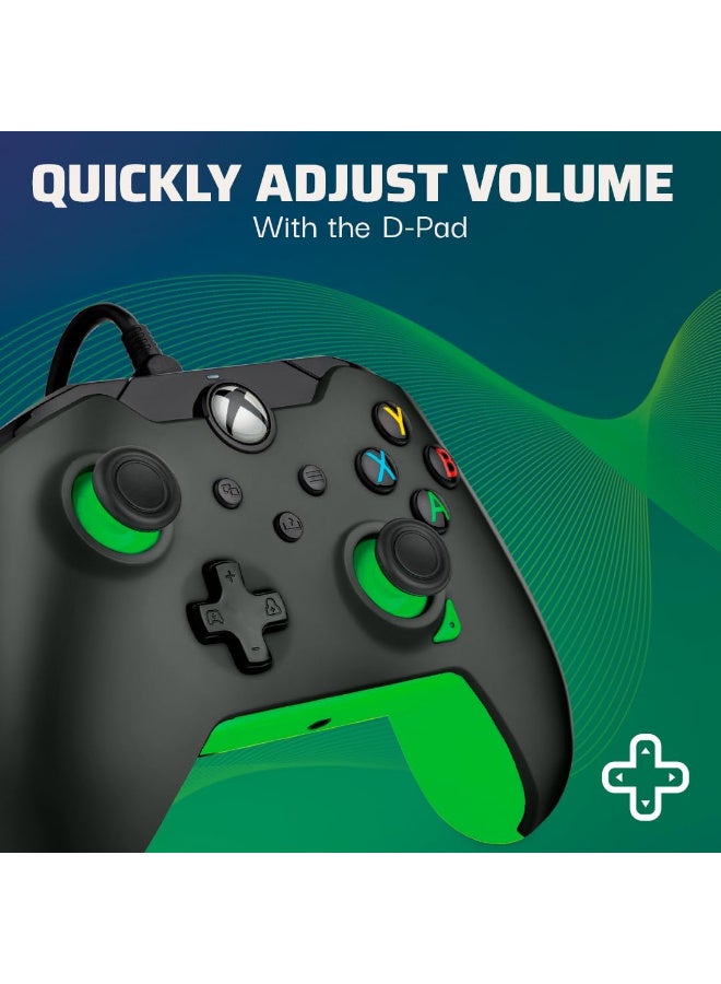 جايمنغ PDP Wired Xbox Controller for Series X|S, One & PC – Neon Black - Image 4