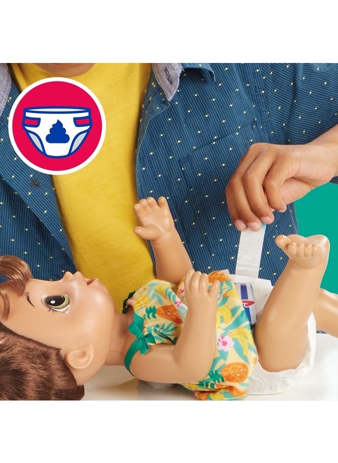 Baby Alive - Magical Mixer Baby Doll Tropical Treat with Blender Accessories, Drinks, Wets, Eats, Brown Hair Toy for Kids Ages 3 and Up - Image 1