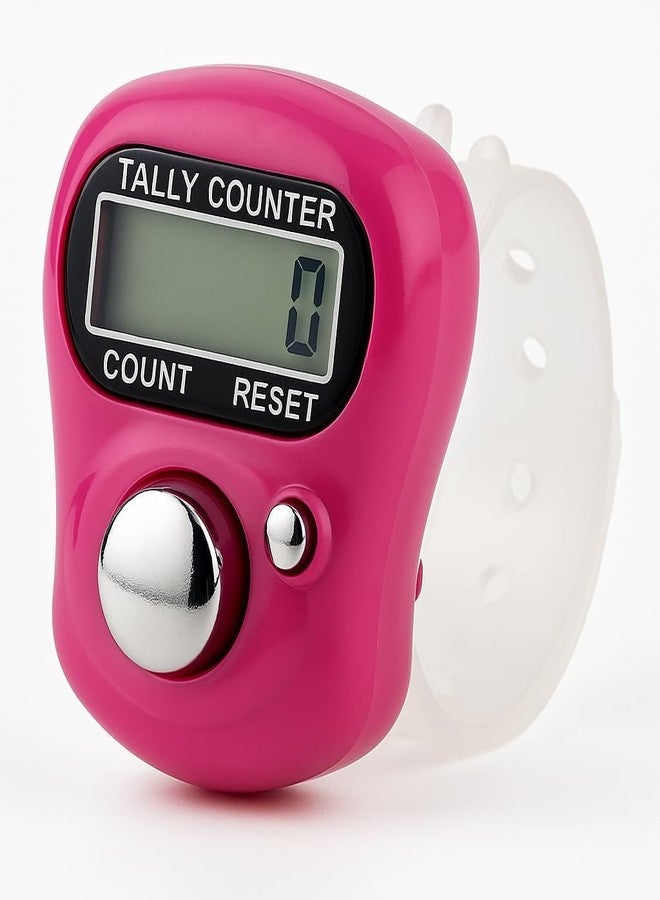 MKY Mini Digital Hand Tally Counter with Finger Ring - Portable Electronic Click Counter for Mantra Jap, Cricket Umpire, Stitching & Counting Tasks, Lightweight & Easy Use (Pack of 2) - Image 2